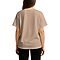 Unisex Heavyweight Tee Camel Women-Back