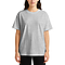 Unisex Heavyweight Tee Heather Grey Women-Front