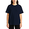 Unisex Heavyweight Tee Navy Women-Front