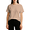 Heavy Weight Tee Camel Women-Front