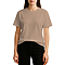 Heavy Weight Tee Camel Women-Front