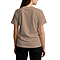 Heavy Weight Tee Camel Women-Back