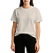 Heavy Weight Tee Soft Cream Women-Front
