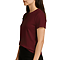 Premium Jersey Tee Burgundy Women-Side