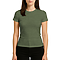Premium Jersey Tee Heather Military Green Women-Front