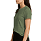 Premium Jersey Tee Heather Military Green Women-Side