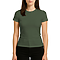 Premium Jersey Tee Military Green Women-Front