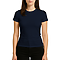 Premium Jersey Tee Navy Women-Front