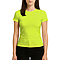 Premium Jersey Tee Neon Yellow Women-Front