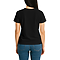 Comfort V Neck Tee For Women Black back