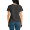 Comfort V Neck Tee For Women Dark Heather Grey back