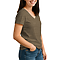 Comfort V Neck Tee For Women Heather Brown side