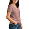 Comfort V Neck Tee For Women Heather Mauve
