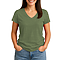 Comfort V Neck Tee For Women Heather Military Green