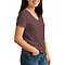 Comfort V Neck Tee For Women Heather Maroon side