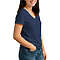 Comfort V Neck Tee For Women Heather Navy side