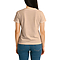 Comfort V Neck Tee For Women Heather Peach back