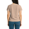 Comfort V Neck Tee For Women Heather Peach back