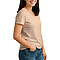 Comfort V Neck Tee For Women Heather Peach side