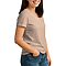 Comfort V Neck Tee For Women Heather Peach side