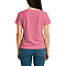 Comfort V Neck Tee For Women Heather Raspberry back