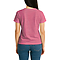 Comfort V Neck Tee For Women Heather Raspberry back