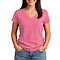 Comfort V Neck Tee For Women Heather Raspberry
