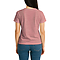Comfort V Neck Tee For Women Heather Red back