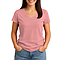 Comfort V Neck Tee For Women Heather Red