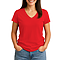 Comfort V Neck Tee For Women True Red