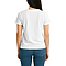 Comfort V Neck Tee For Women White back