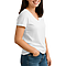 Comfort V Neck Tee For Women White side