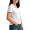 Comfort V Neck Tee For Women White side