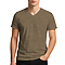 Premium V Neck Tee Heather Brown
