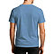 Premium V Neck Tee Heather Columbia Blue back