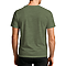 Premium V Neck Tee Heather Military Green back