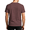 Premium V Neck Tee Heather Maroon back