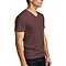 Premium V Neck Tee Heather Maroon side