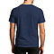 Premium V Neck Tee Heather Navy back