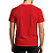 Premium V Neck Tee True Red back
