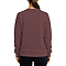 Premium Crewneck Sweatshirt Brown Women-Back
