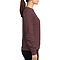 Premium Crewneck Sweatshirt Brown Women-Side