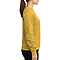 Premium Crewneck Sweatshirt Gold Women-Side