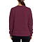 Premium Crewneck Sweatshirt Maroon Women-Back