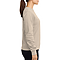 Premium Crewneck Sweatshirt Sand Women-Side