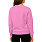 French Terry Pocket Sweatshirt Bubble Gum Pink Women-Back