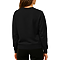 French Terry Pocket Sweatshirt Black Women-Back