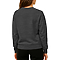 French Terry Pocket Sweatshirt Dark Heather Grey Women-Back