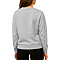 French Terry Pocket Sweatshirt Heather Grey Women-Back