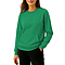 French Terry Pocket Sweatshirt True Kelly Green Women-Front